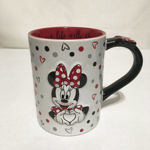 Disney Minnie Mouse "Dot Your Life With Happiness" Coffee Cup